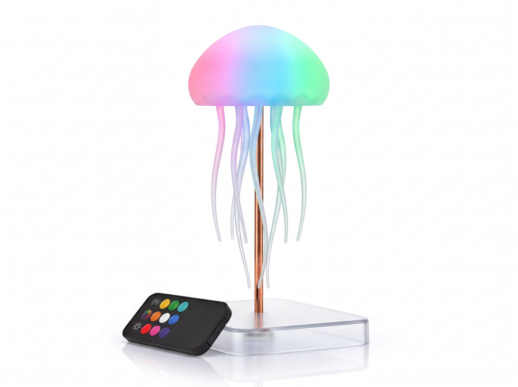 Lámpara LED Interactiva de Medusas | Decoración Ambiental Antiestrés