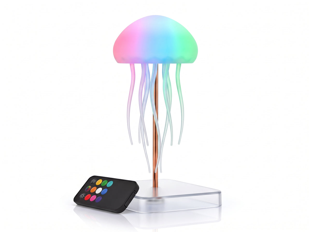 Lámpara LED Interactiva de Medusas | Decoración Ambiental Antiestrés