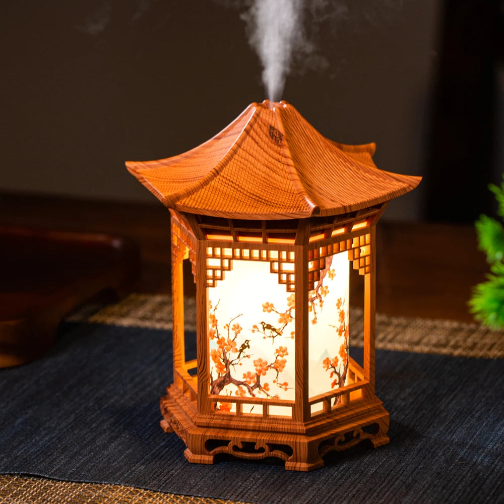 Humidificador "Pabellón Zen": Niebla Suave y Serenidad Ambiental