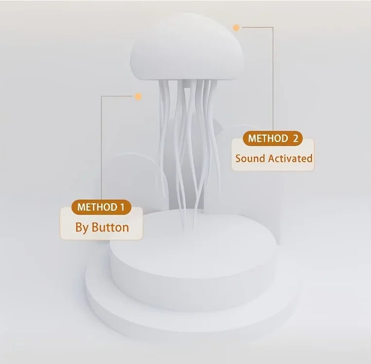 Lámpara LED Interactiva de Medusas | Decoración Ambiental Antiestrés