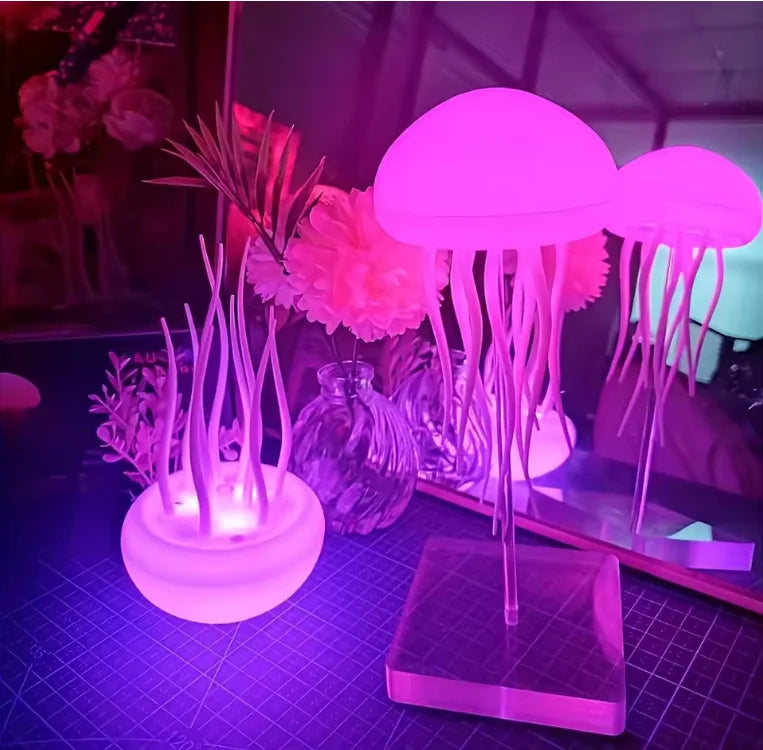 Lámpara LED Interactiva de Medusas | Decoración Ambiental Antiestrés