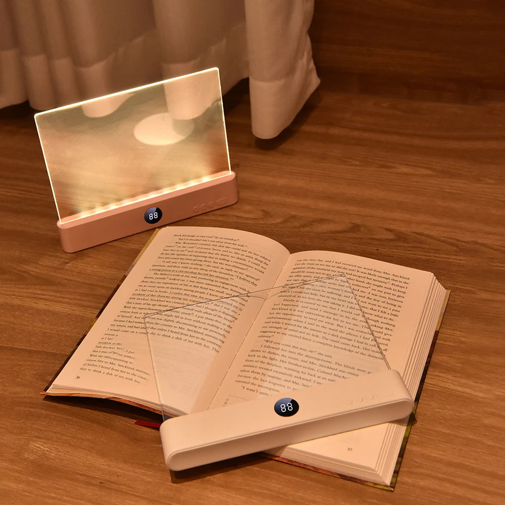 Lámpara de Lectura LED 2 en 1 | Luz de Noche Recargable con Timer