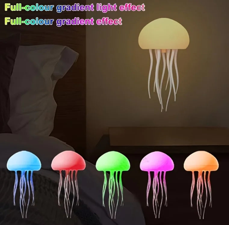 Lámpara LED Interactiva de Medusas | Decoración Ambiental Antiestrés